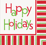  Happy Holidays 24 Beverage Napkins