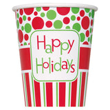  Happy Holidays Cups 9oz.