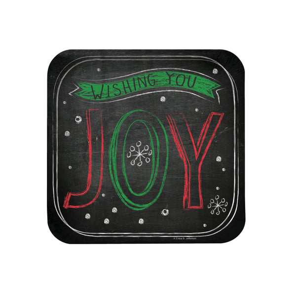  Chalk Messages Luncheon Plates Deep Dish Square 7in