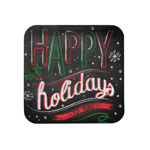  Chalk Messages Dinner Plates Deep Dish Square 9in