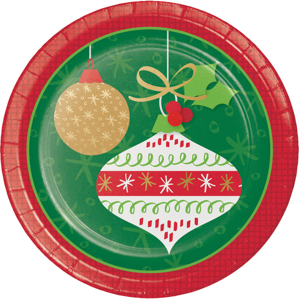  Glittering Ornaments Luncheon Plates