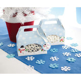 Snowman Treat Boxes With Handle & Tags 6.5X3X6In 4Pcs