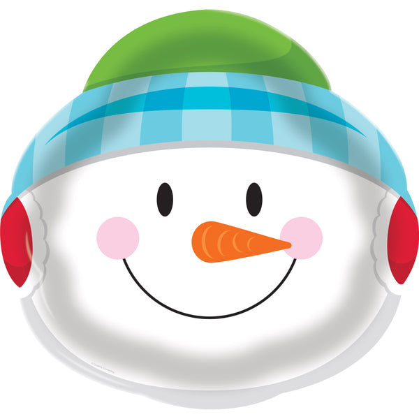  Snowman Plastic Serving Tray