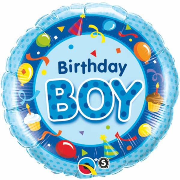 Birthday Boy   Round Foil Balloon  