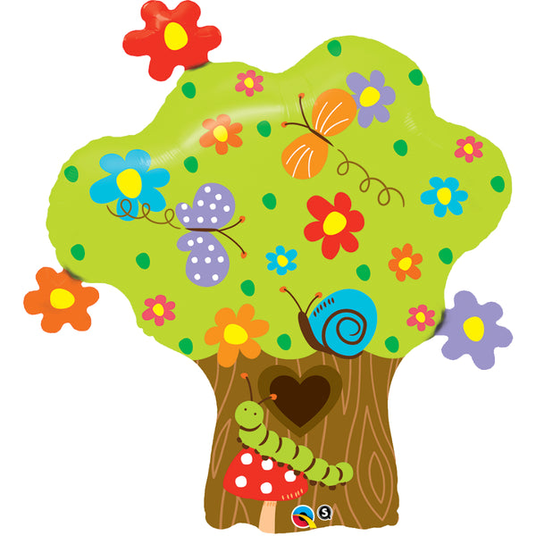 Enchanted Tree In Bloom Foil Balloon