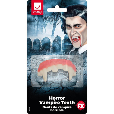 Horror Vampire Teeth White Soft Vinyl