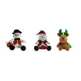Christmas Soft Toy Asst (Santa,Snowman,Reindeer) 15Cm