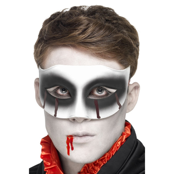 Zombie Masquerade Eyemask With Blood Drip