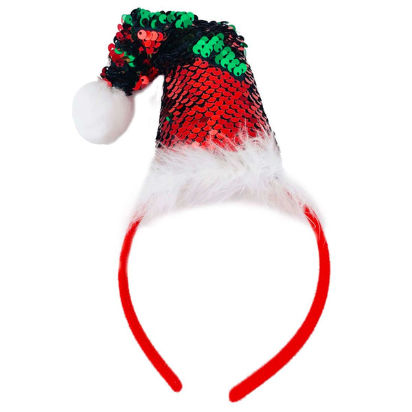 Sequins Santa Hat Headband 1Pc