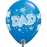  Dad You Re The Best Starbursts 11in Dark Blue 6 pieces