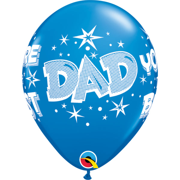  Dad You Re The Best Starbursts 11in Dark Blue 6 pieces