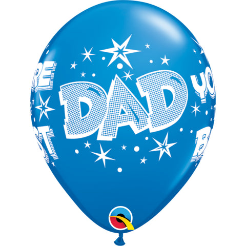  Dad You Re The Best Starbursts 11in Dark Blue 6 pieces