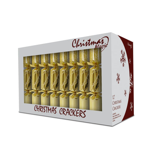 Deluxe Crackers Gold 12'' 50Pcs/Box