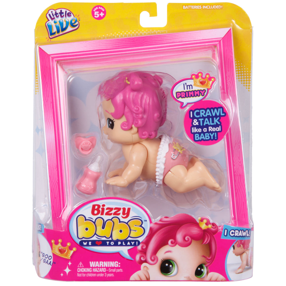 Little Live Bizzy Bubs S1 Crawl Baby Primmy