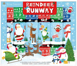  Wide Barrel Reindeer Runway Game Crackers 6x10in