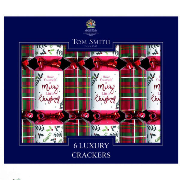 Tom Smith Luxury Tartan Mini Crackers 6X8In