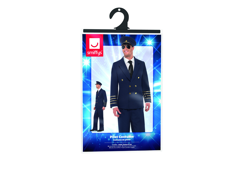 Pilot Navy Blue Costume