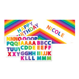  Rainbow Giant Party Banner With Stickers 