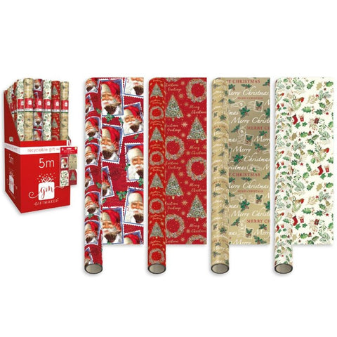 Elegant Traditions 4Asrtd 5M Gift Wrap