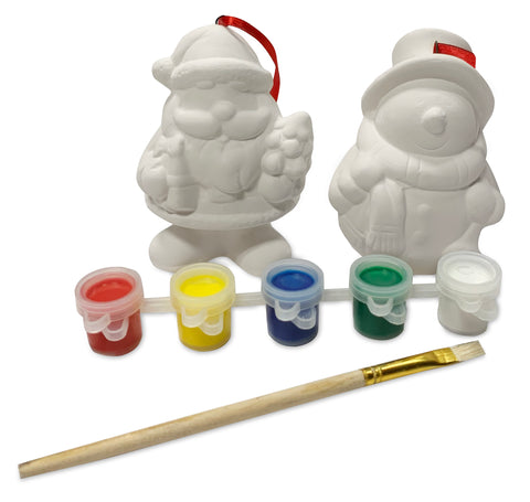 Santa & Snowman Paint Set