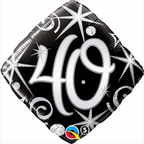 Elegant Sparkles & Swirls  Diamond Foil Balloon