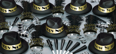 Touch Of Gold Party Kit Assorted For 50 Peoples