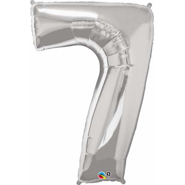  Number Seven Silver 42 inch  Number Foil Balloons 