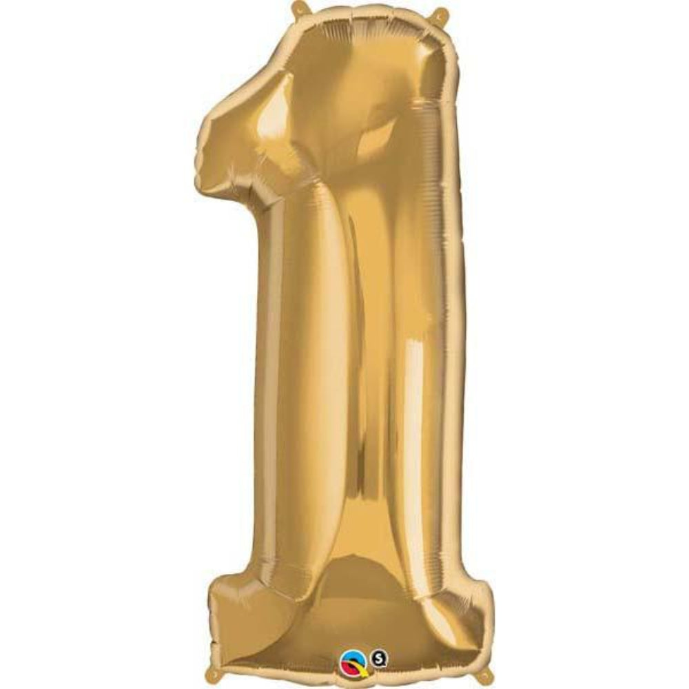  Number One Gold 38 inch  Number Foil Balloons 