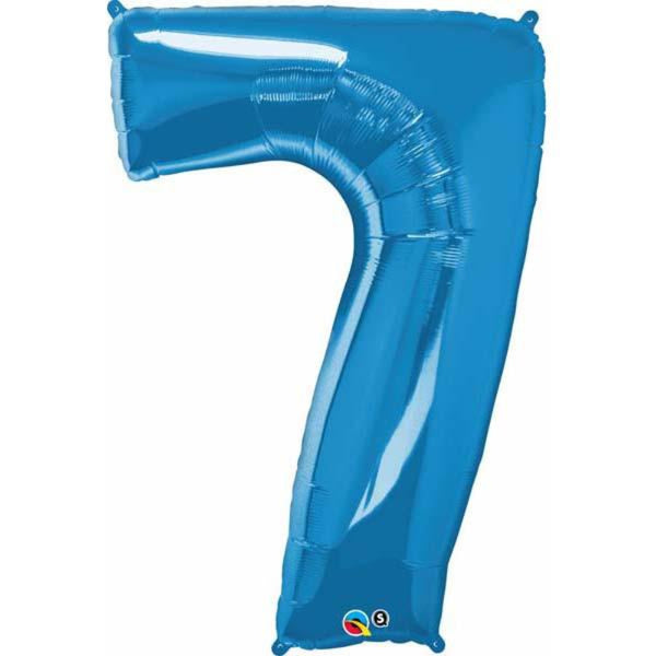  Number Seven Sapphire Blue 42 inch  Number Foil Balloons 