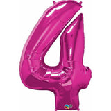  Number Four Magenta 41 inch  Number Foil Balloons 