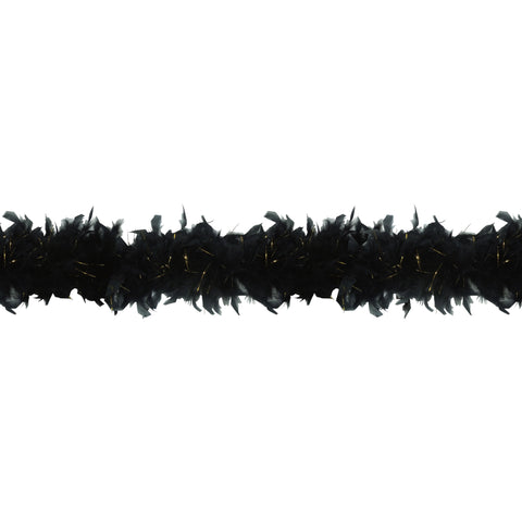  Boa With Tinsel Black/Gold