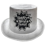 Deluxe Silver Top Hat