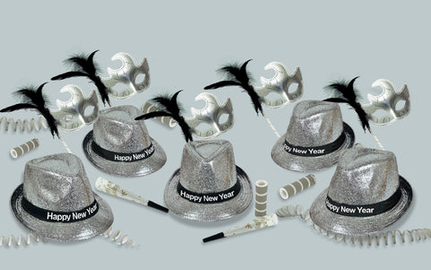 Silver Elegance Party Kit Assortment For 50 People