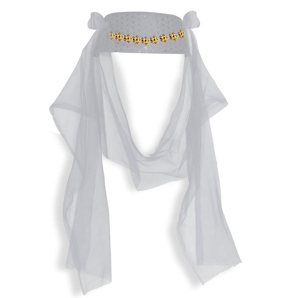 Sequins Harem Girl Hat White