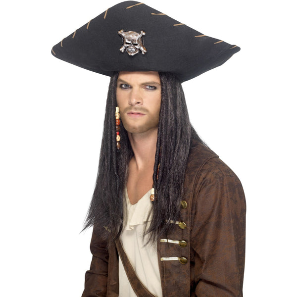 Pirate Black Male Hat
