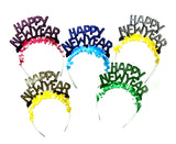 New Year Tiara Multicolour 6pcs