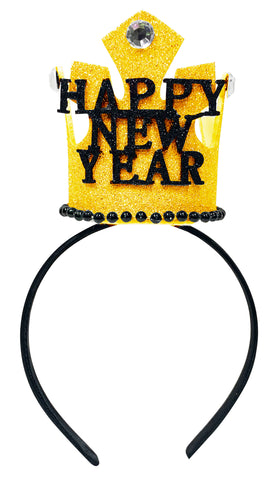 Happy New Year Crown Headband