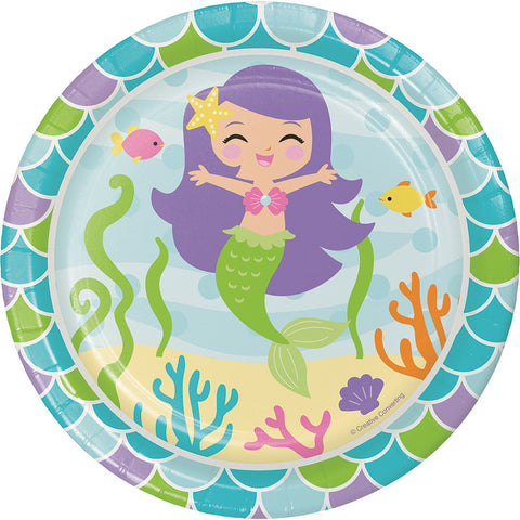  Mermaid Friends Luncheon Plates 
