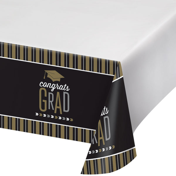 Glitzy Grad Plastic Tablecover 