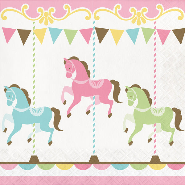  Carousel Lunch Napkins