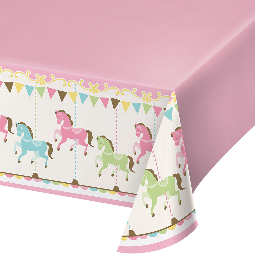  Carousel Plastic Table Cover