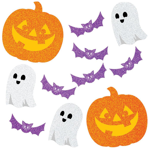 Halloween Glitter Cutouts 12pcs