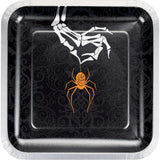 Wicked Spider Dinner Plates Square Foil 8pcs