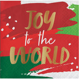  Golden Christmas Party Joy Of The World B Napkins