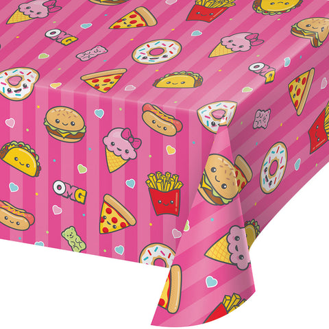  Junk Food Fun Plastic Table Cover 