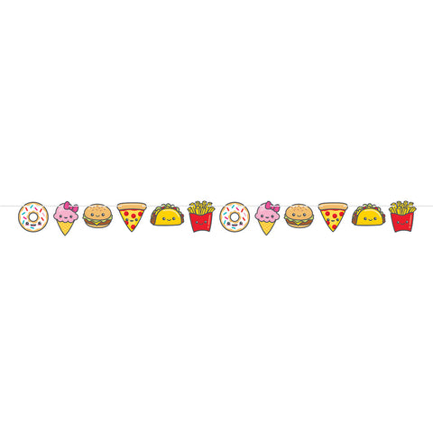  Junk Food Fun Shaped Banner With Twine
