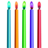 Color Flame Birthday Candle 10 With Holder As