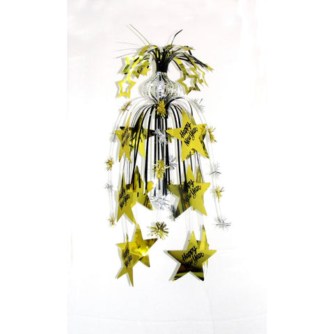 3D Hanging Deco 29" Foil-Gold 1pc PB