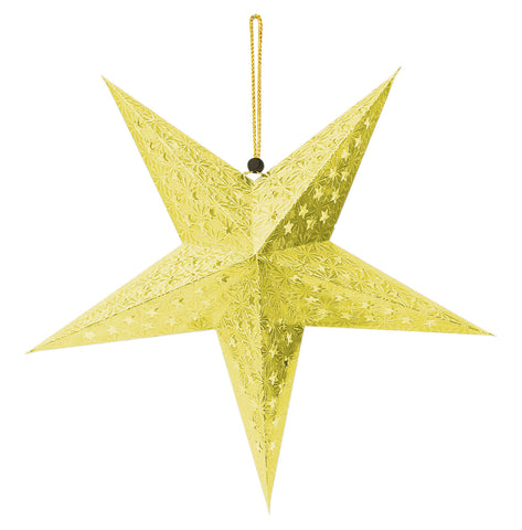 Star Lantern Gold 45Cm