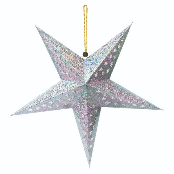 Star Lantern Silver 45Cm